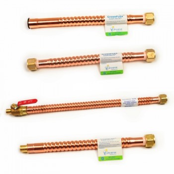 Crownflex Water Connectors Crown Industries Corrugated Copper Water Heater Connectors