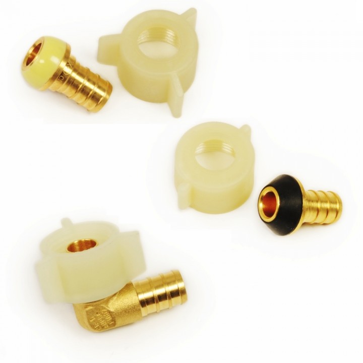 CrownPEX DZR Brass Swivel Adapters